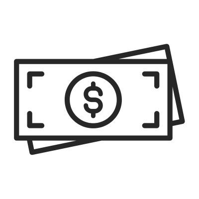 Icono de dinero en efectivo