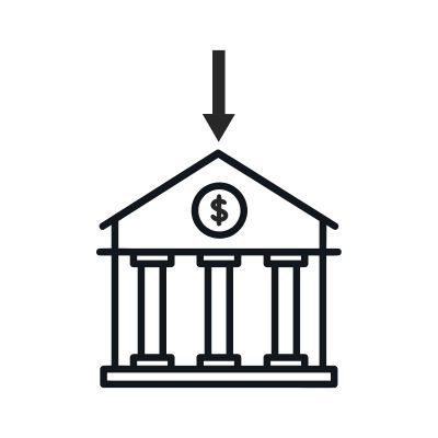 Icono de transferencia bancaria