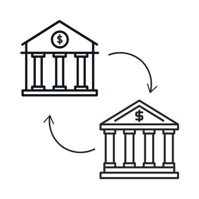 Icono de transferencia bancaria