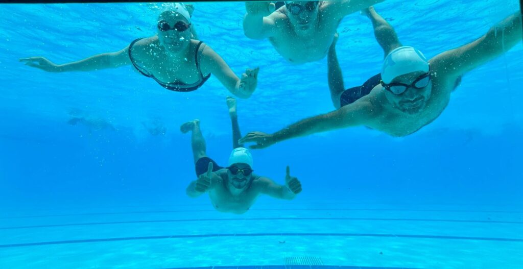 categoría Master en Club Coromac debajo de agua
